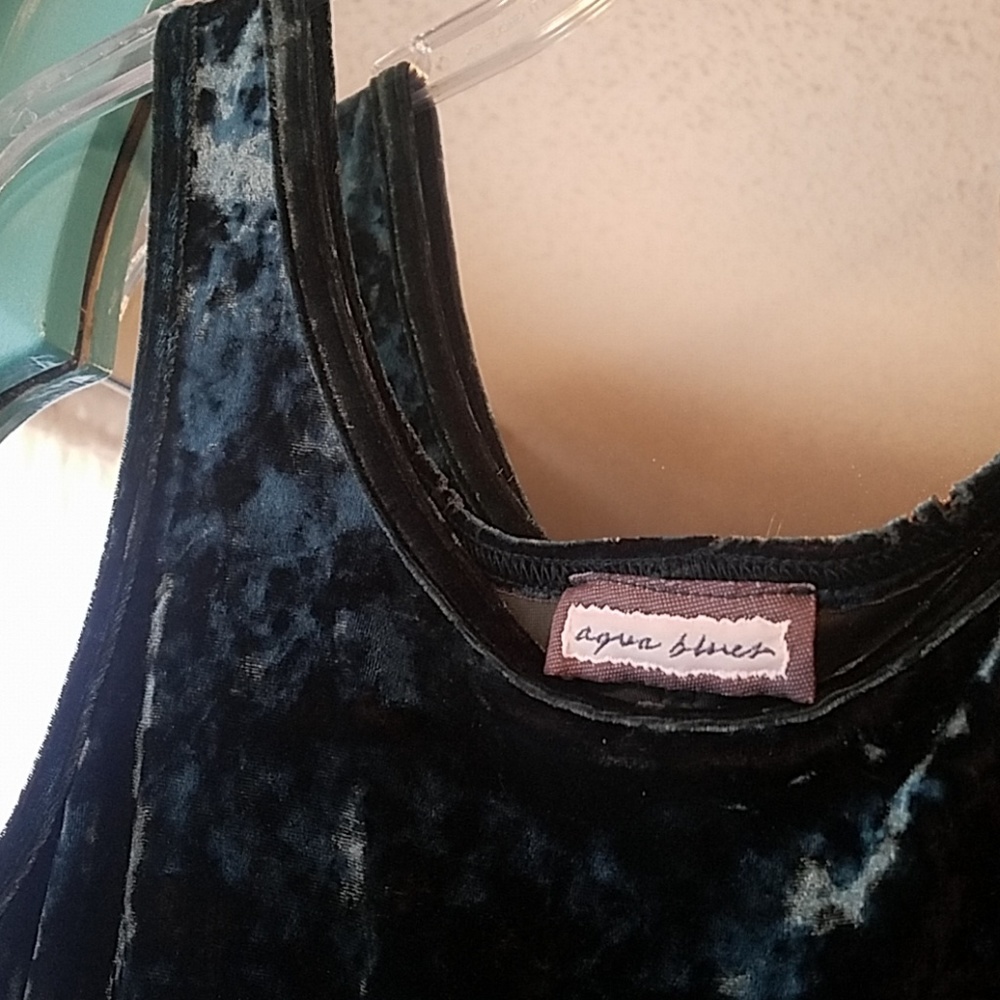 Crushed Green Velvet dress